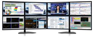 Eight-Screen Monitors: Zenview Atlas professional-grade eight-screen LCD monitors